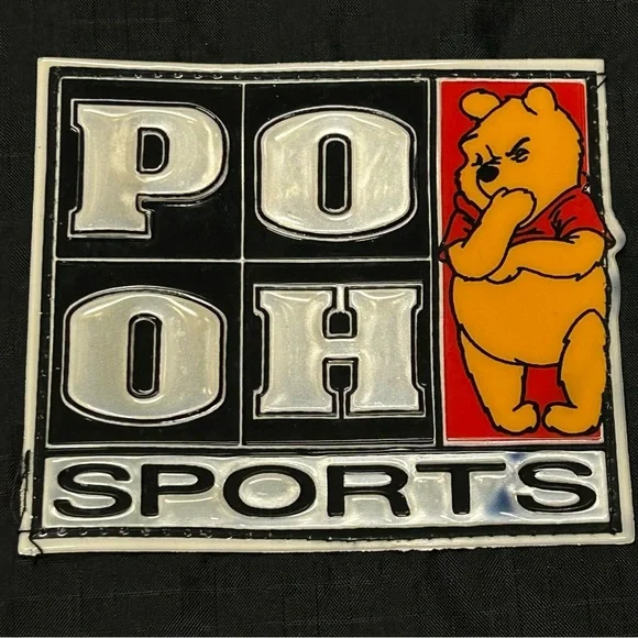 Vintage Disney Winnie the Pooh Adult Windbreaker Rain Jacket Sz M Hood Zip Y2k - Picture 3 of 15